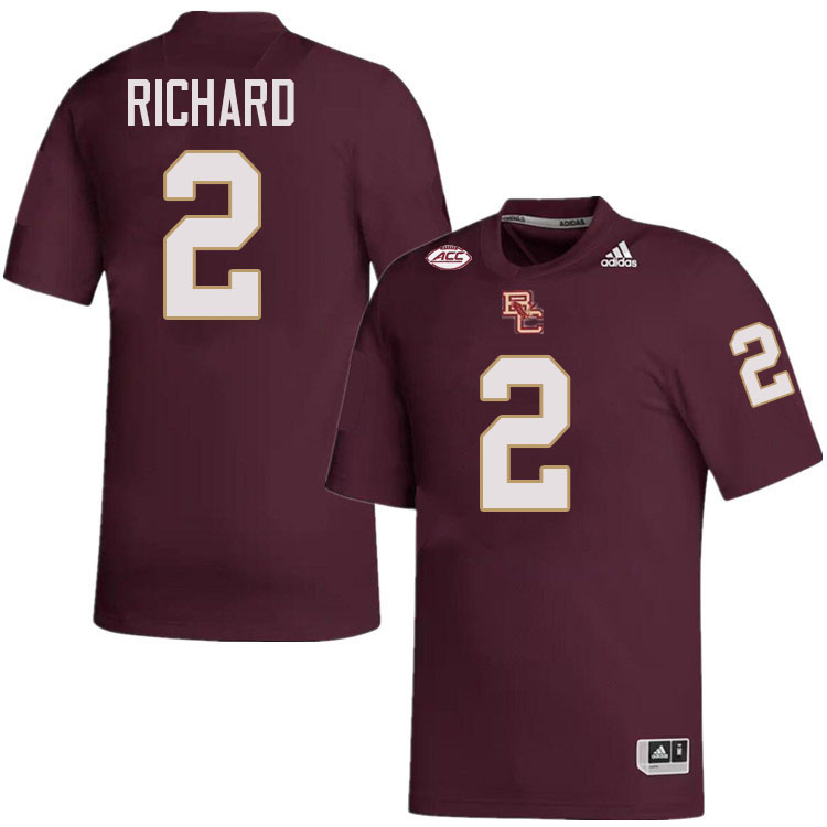 Turbo Richard Jersey,#2 Turbo Richard Boston College Eagles Football Jersey,Uniforms-Maroon  Turbo Richard Jersey,#2 Turbo Richard Boston College Eagles Football Jersey,Uniforms-Maroon